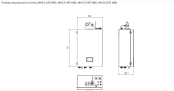 Тепловые насосы Mycond BeeSmart Размеры внутреннего блока MHCS 035 NBS, MHCS 045 NBS, MHCS 050 NBS, MHCS 070 NBS